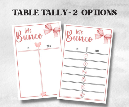 Happy Birthday Bunco, Birthday Party ideas, Printable Party Favors, Score Sheet, Ghost player, Tally Sheets, Birthday Gift, Family reunion- -TheHustlingCatLady-Party Games