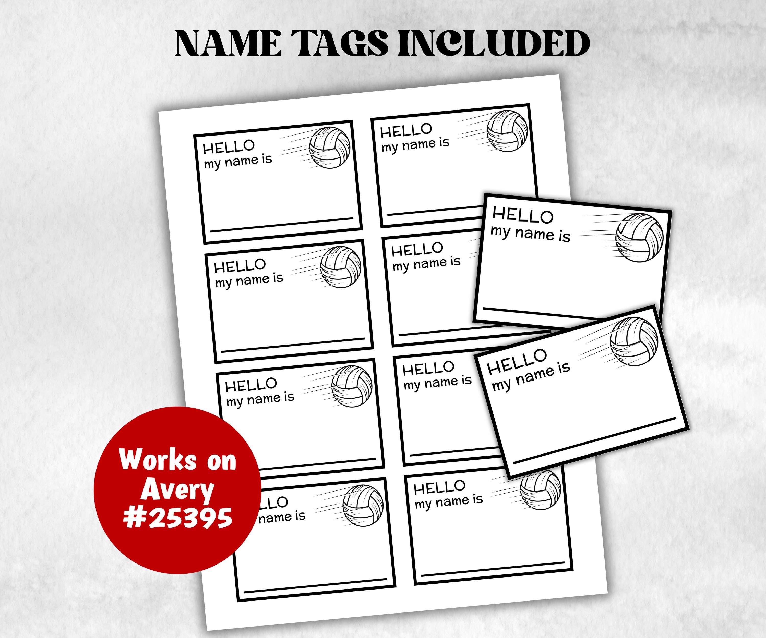 What is your Volleyball name printable game, office party, daycare name, Name board sign, party decoration, Name tag, birthday nicknames-Holidays -TheHustlingCatLady-Stickers, Labels & Tags