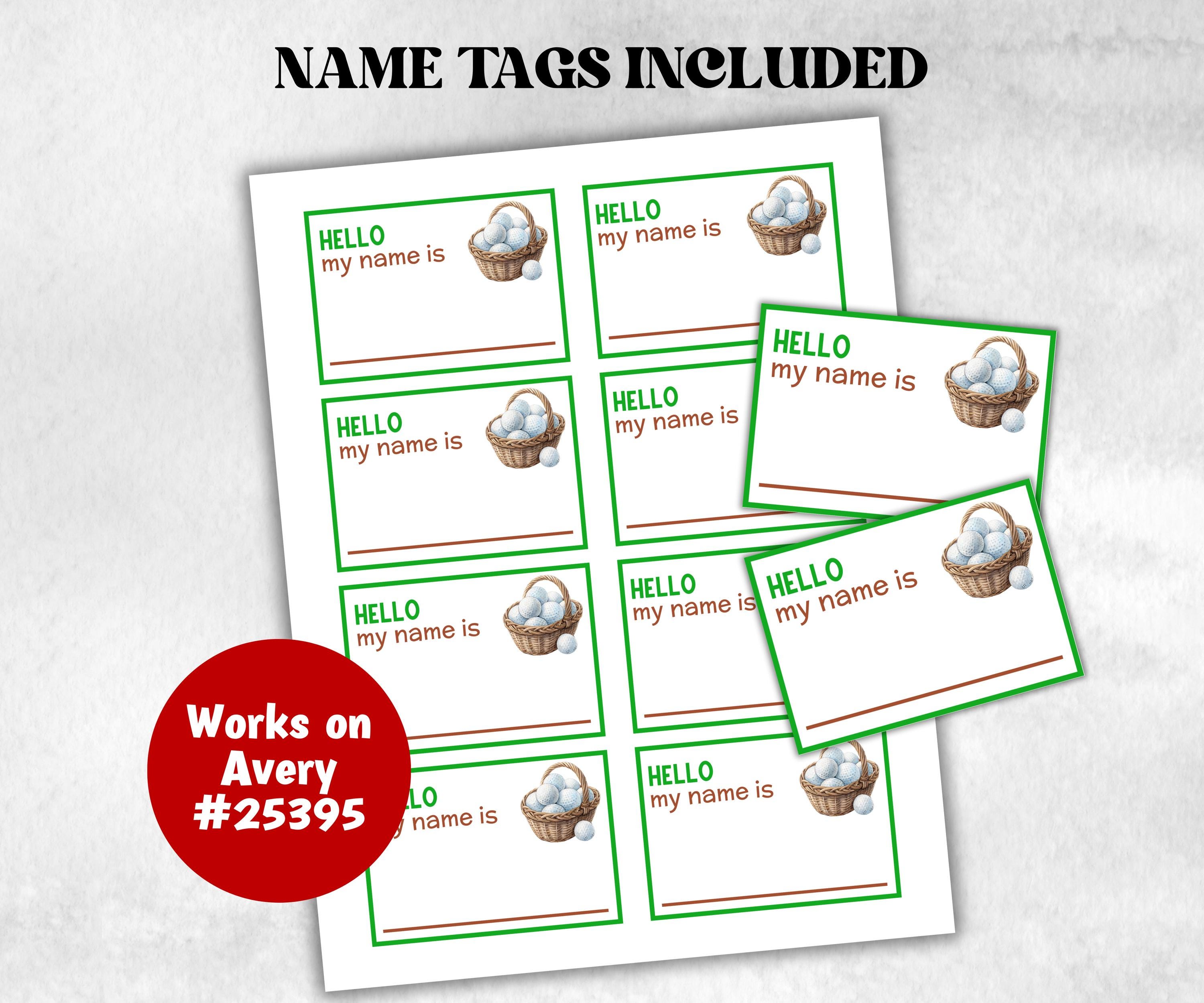 What is your Golf name printable game, office party, daycare name, Name board sign, party decoration, Name tag, birthday nicknames, sports-Holidays -TheHustlingCatLady-Stickers, Labels & Tags