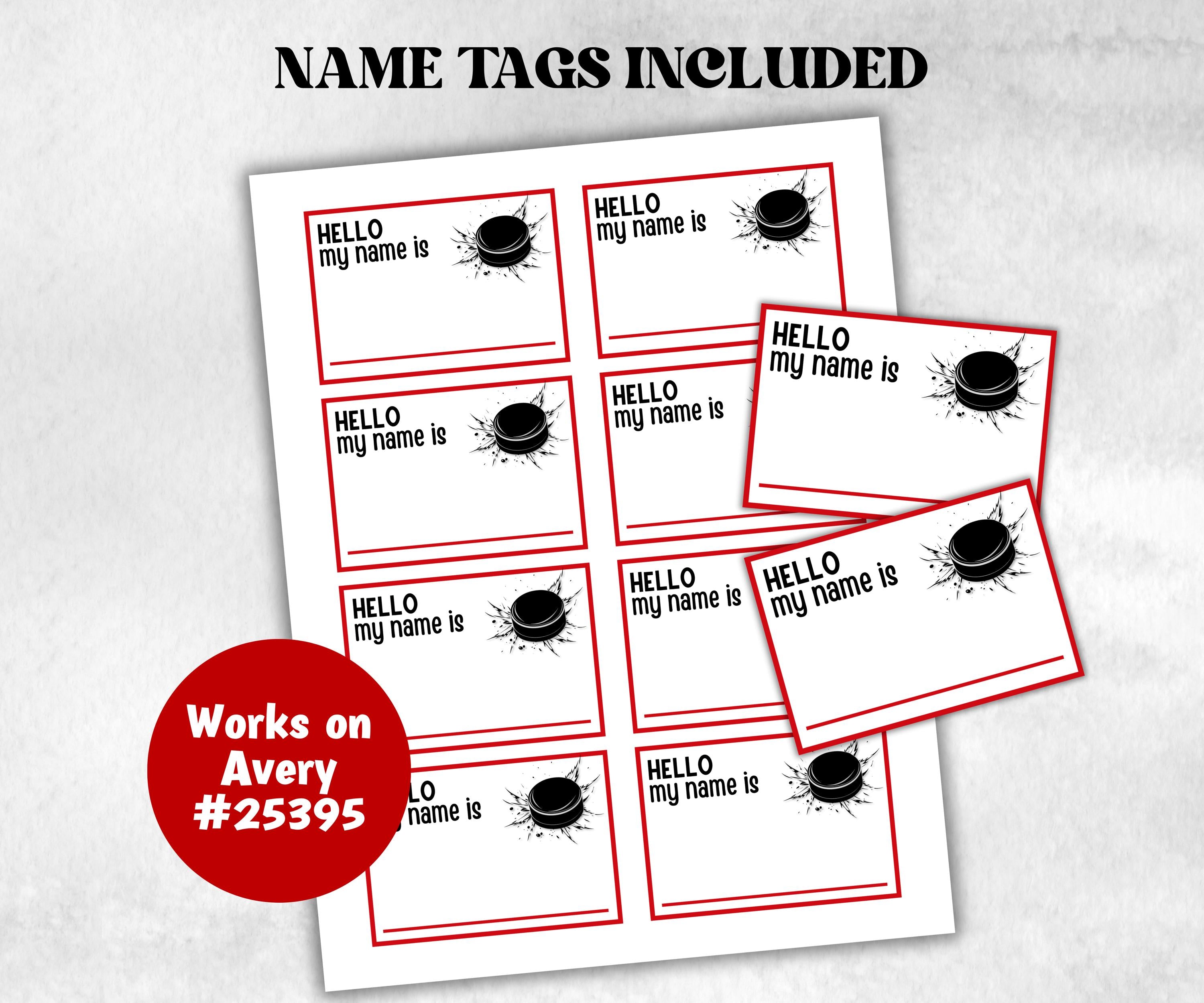 What is your Hockey name printable game, office party, daycare name, Name board sign, party decoration, Name tag, birthday nickname, sport-Holidays -TheHustlingCatLady-Stickers, Labels & Tags