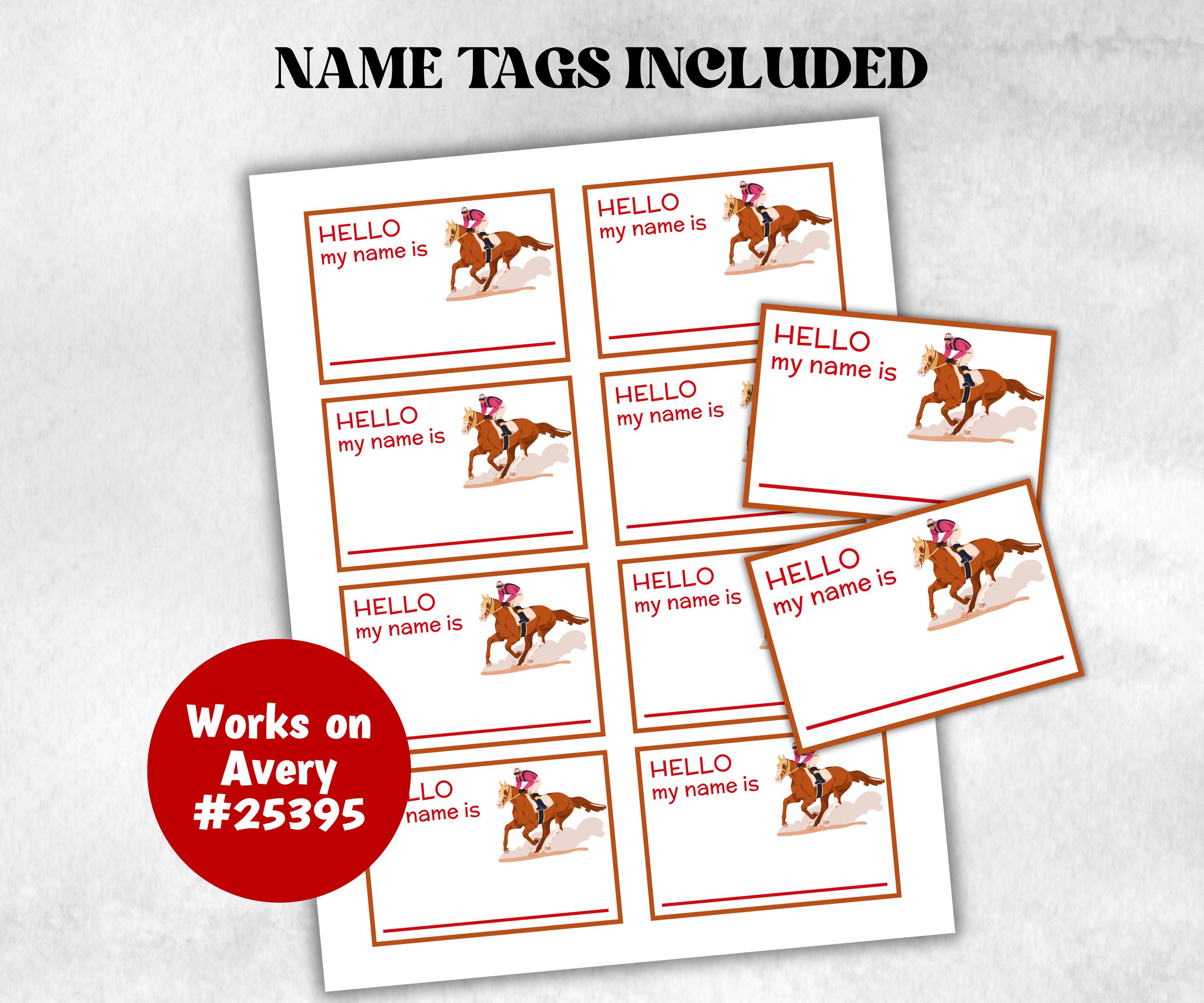 What is your Derby name printable game, office party, daycare name, Name board sign, party decoration, Name tag, birthday nickname, sport-Holidays -TheHustlingCatLady-Stickers, Labels & Tags