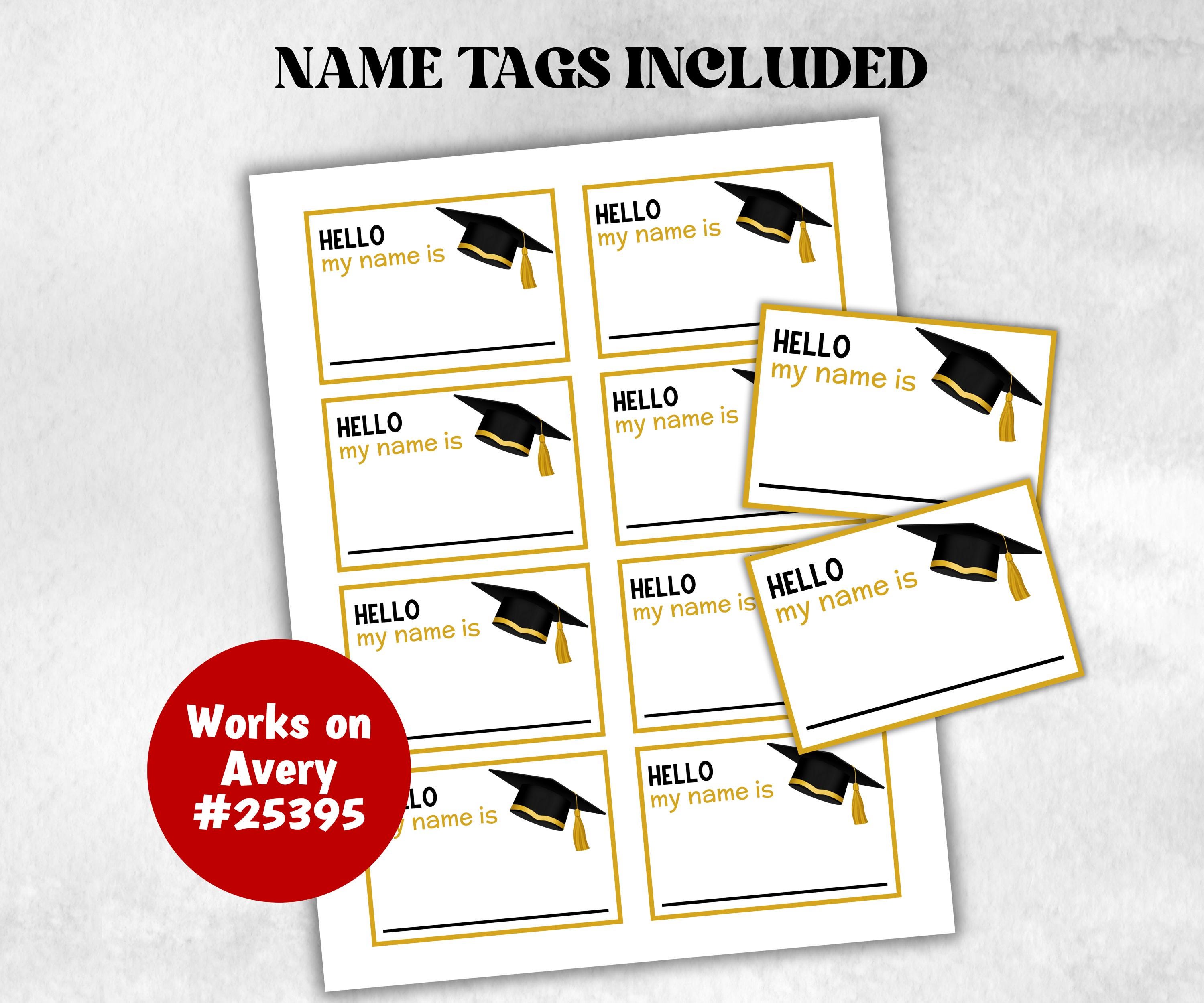 What is your Graduation name printable game, office party, daycare Name board sign, party decoration, Name tag, birthday nickname, Class of-Holidays -TheHustlingCatLady-Party Games