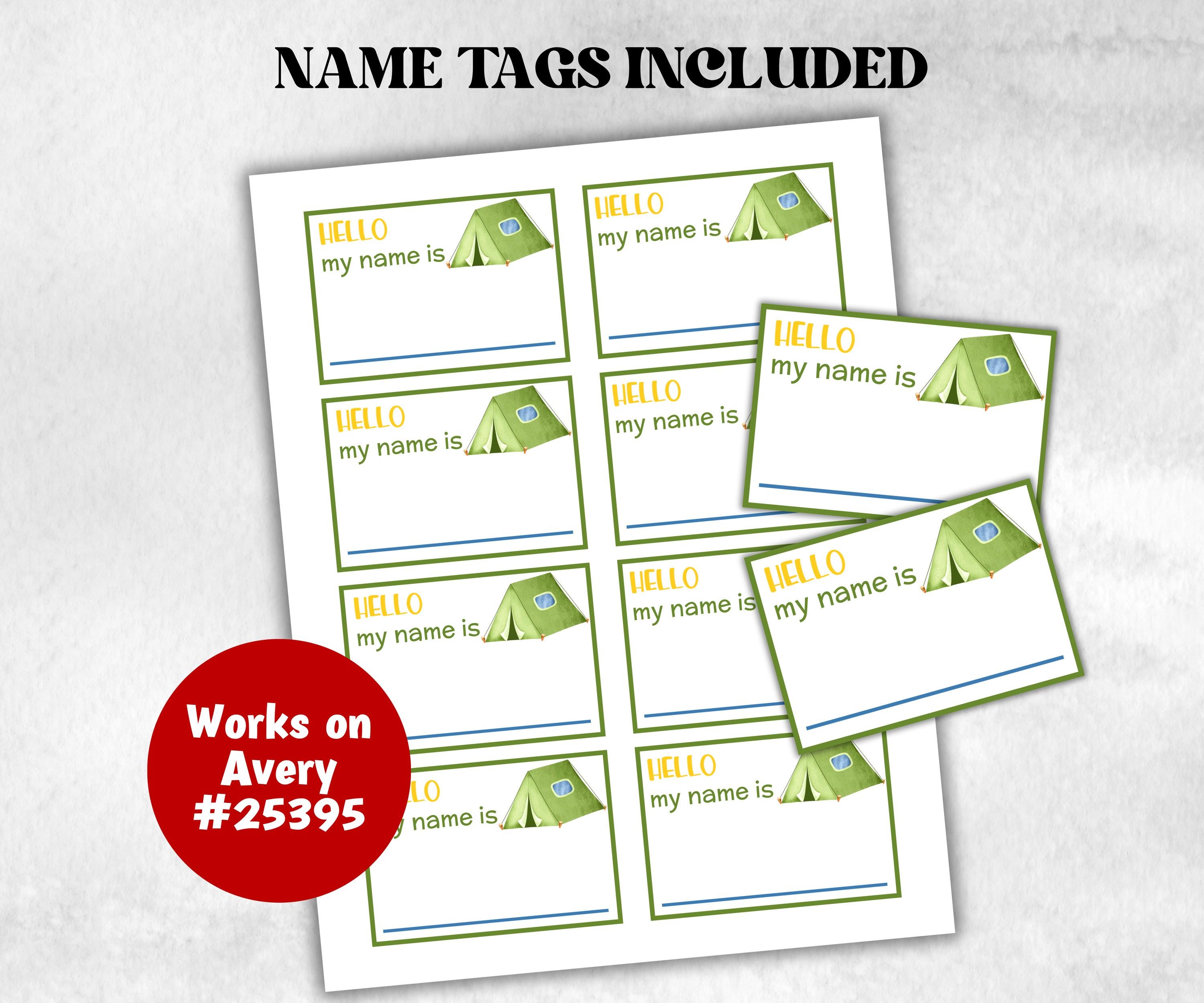 What is your Summer Camp name, office party, daycare Name board sign, party decoration, Name tag, birthday nickname, summer camping games-Holidays -TheHustlingCatLady-Party Games