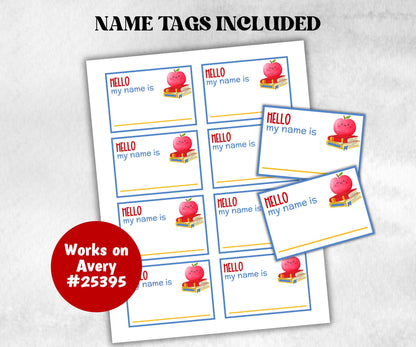What is your Back to school name game, office party, daycare Name board sign, party decoration, Name tag, birthday nickname, Teacher print-Holidays -TheHustlingCatLady-Party Games