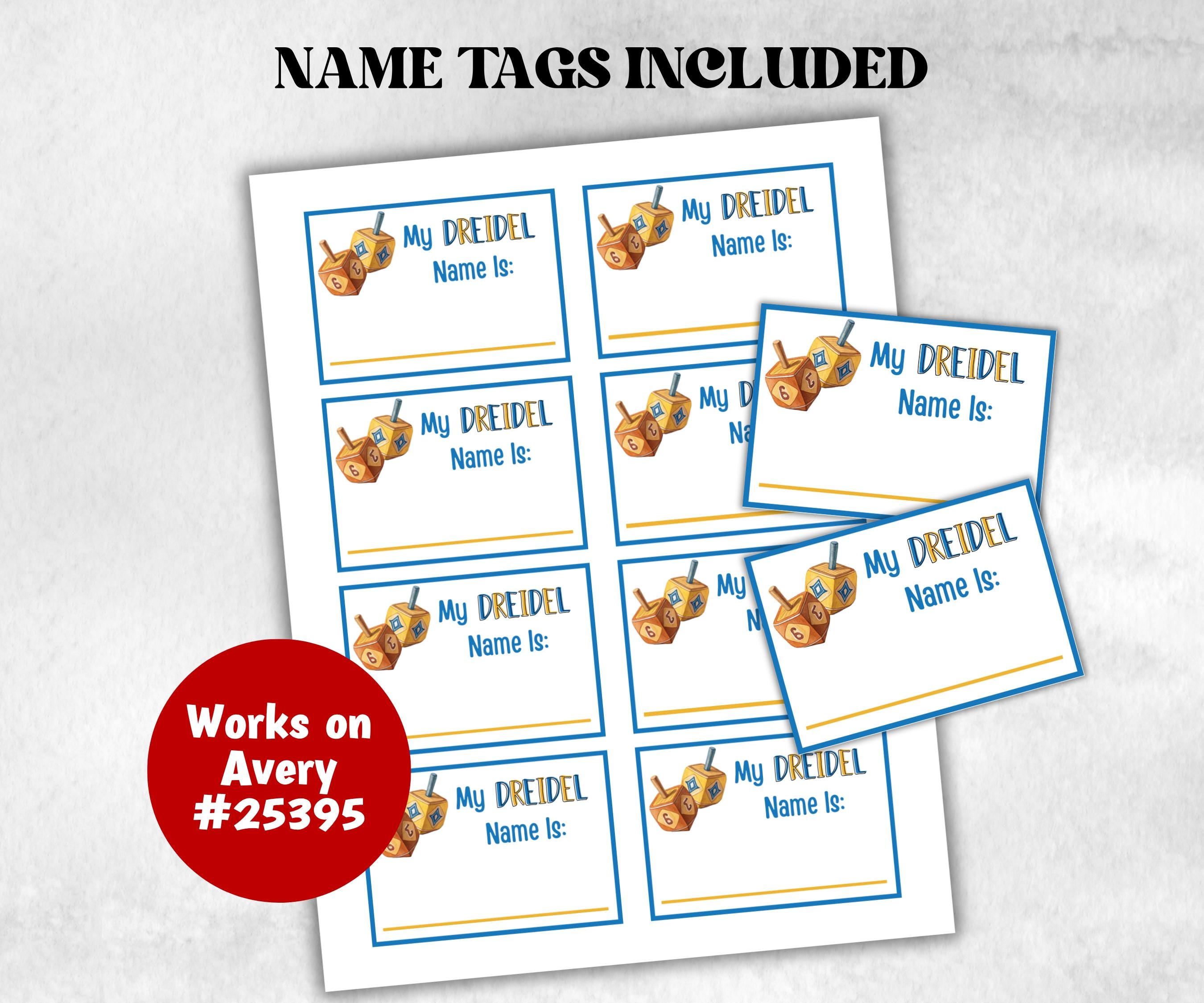 Whats your dreidel name, Chanukah creative printable, engaging Menorah game, party fun, personalized Hanukkah game, unique party activity-Sports Printables -TheHustlingCatLady-Party Games