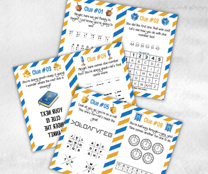 Kids Hanukkah Indoor Treasure Hunt, Treasure Scavenger Clues, Chanukah Printable Activity, Jewish Holiday Game, Holiday Kids Game fun ideas-Sports Printables -TheHustlingCatLady-Party Games