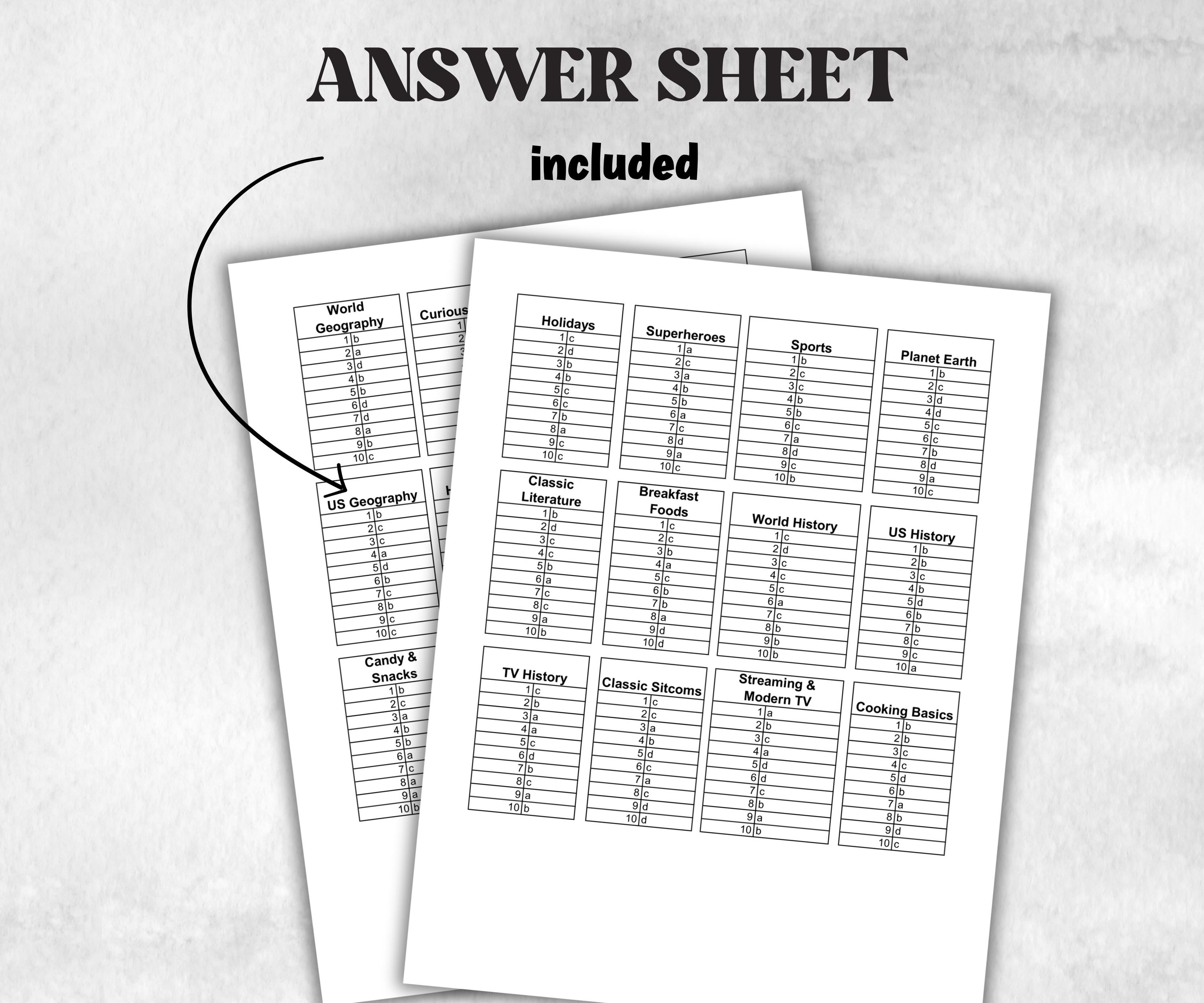 Pub trivia questions bundle, adults office party, family game activity, fun youth group game, family reunion party, 60th birthday trivia fun-Holidays -TheHustlingCatLady-Party Games