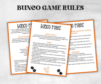 Printable Hey Boo Bunco Score Sheet, Halloween Bunco Invitation, Bunco Game, Tally Sheet, bunco score card, Ghostly bunco night, Bunco Night-Halloween Printables -TheHustlingCatLady-Party Games
