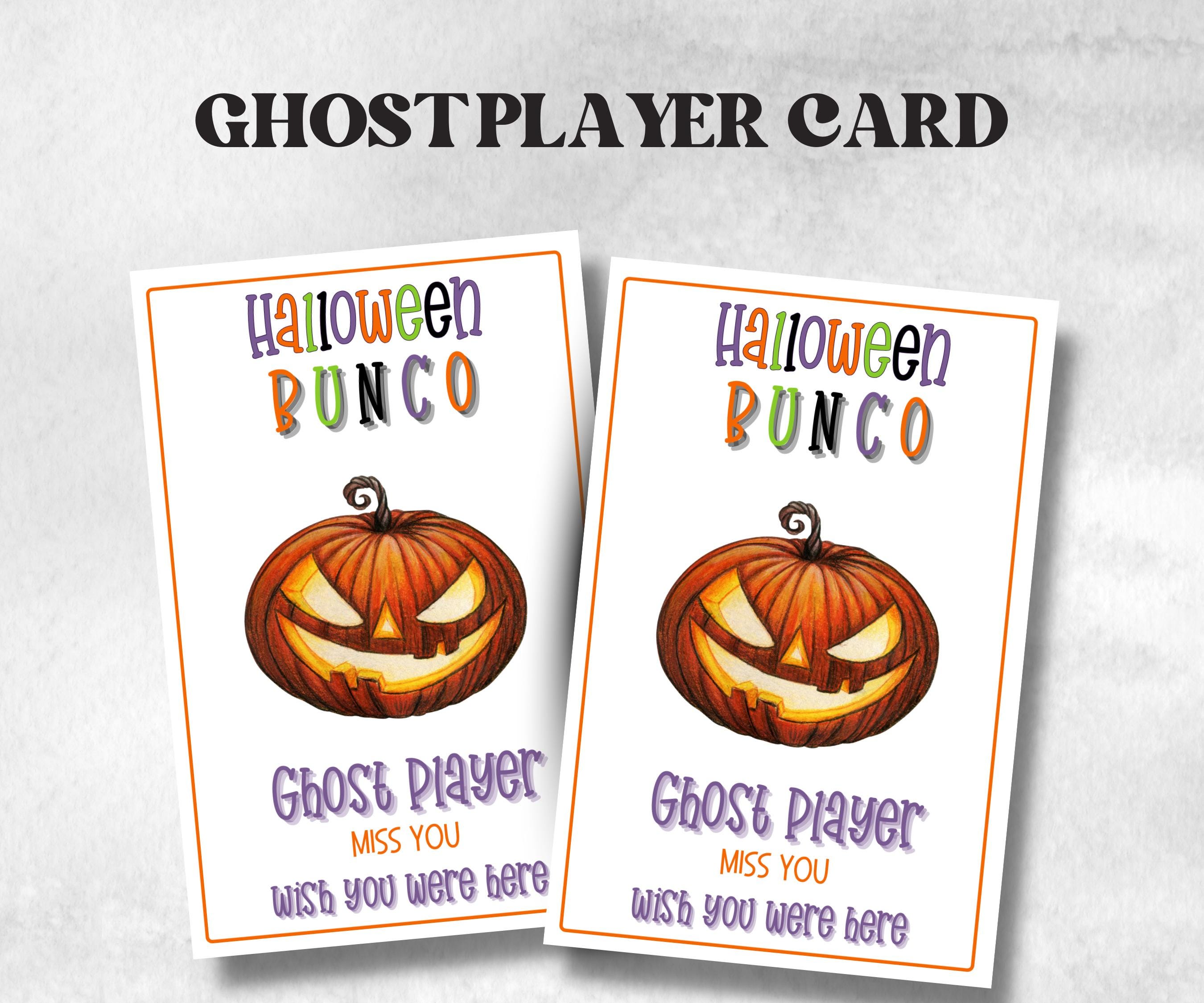 Printable Halloween Bunco Score Sheet, Halloween Bunco Invitation, Bunco Adult Game, Tally Sheet, bunco score card, Spooky bunco night,-Halloween Printables -TheHustlingCatLady-Party Games