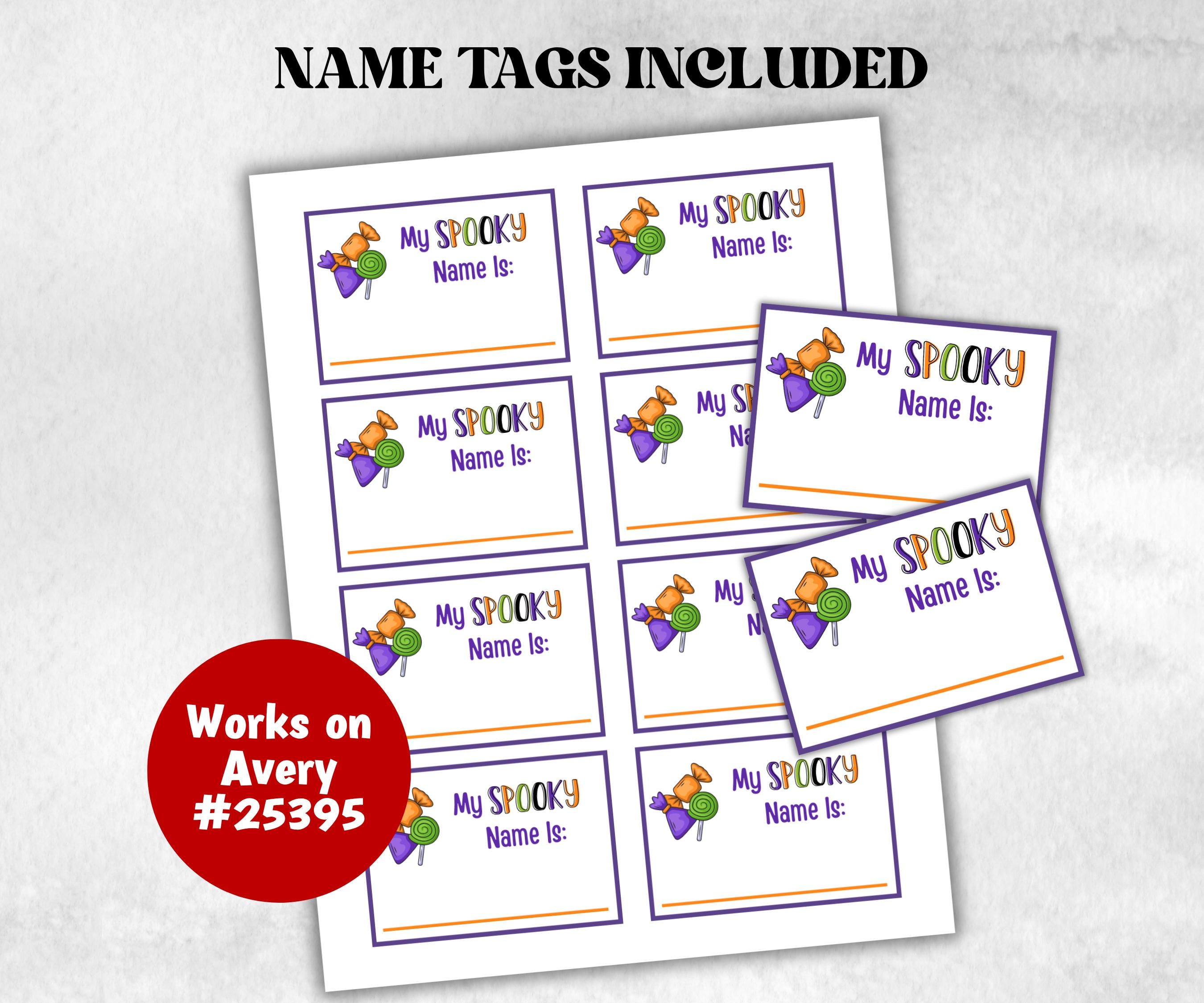 Whats Your Spooky Name Game, Kids Halloween Spooky theme party, Spooky Name Game Birthday Party, Spooky Party Game, Halloween name Game card-Halloween Printables -TheHustlingCatLady-Party Games