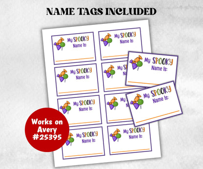 Whats Your Spooky Name Game, Kids Halloween Spooky theme party, Spooky Name Game Birthday Party, Spooky Party Game, Halloween name Game card-Halloween Printables -TheHustlingCatLady-Party Games