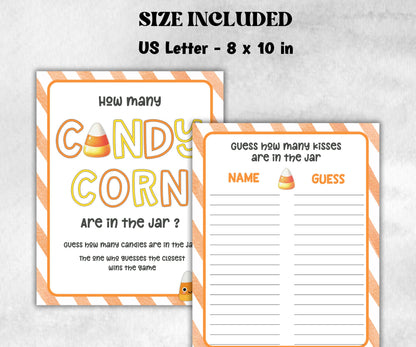 How Many candies Guessing Game, Office Halloween Party Games & Party Supplies, Printable Indoor Family Holiday Icebreaker, adult game night-Halloween Printables -TheHustlingCatLady-Party Games