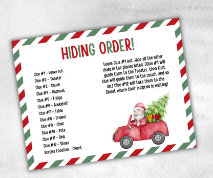 Kids Christmas Indoor Treasure Hunt, Treasure Scavenger Clues, Xmas Printable Activity, Christian Holiday Game, Holiday Kids Game fun ideas-Christmas -TheHustlingCatLady-Party Games