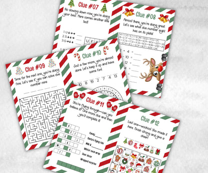 Christmas Indoor Treasure Hunt, Kids Treasure Scavenger Clues, Xmas Printable Activity, Christian Holiday Game, Holiday Kids Game fun ideas-Christmas -TheHustlingCatLady-Party Games