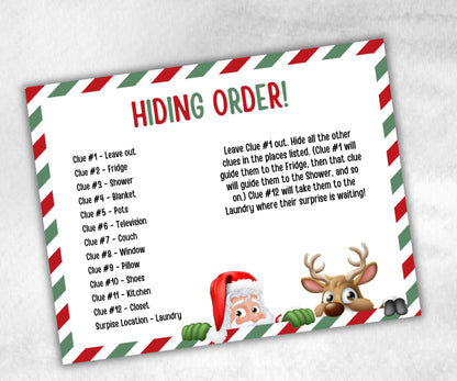 Christmas Indoor Treasure Hunt, Kids Treasure Scavenger Clues, Xmas Printable Activity, Christian Holiday Game, Holiday Kids Game fun ideas-Christmas -TheHustlingCatLady-Party Games