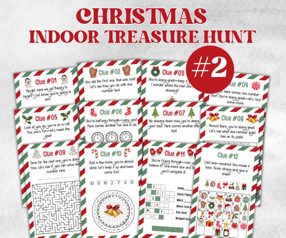 Christmas Indoor Treasure Hunt, Kids Treasure Scavenger Clues, Xmas Printable Activity, Christian Holiday Game, Holiday Kids Game fun ideas-Christmas -TheHustlingCatLady-Party Games