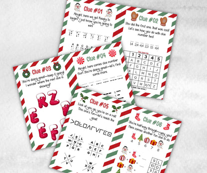 Indoor Treasure Scavenger Clues, Kids Christmas Treasure Hunt, Xmas Printable Activity, Christian Holiday Game, Holiday Kids Game fun ideas-Christmas -TheHustlingCatLady-Party Games