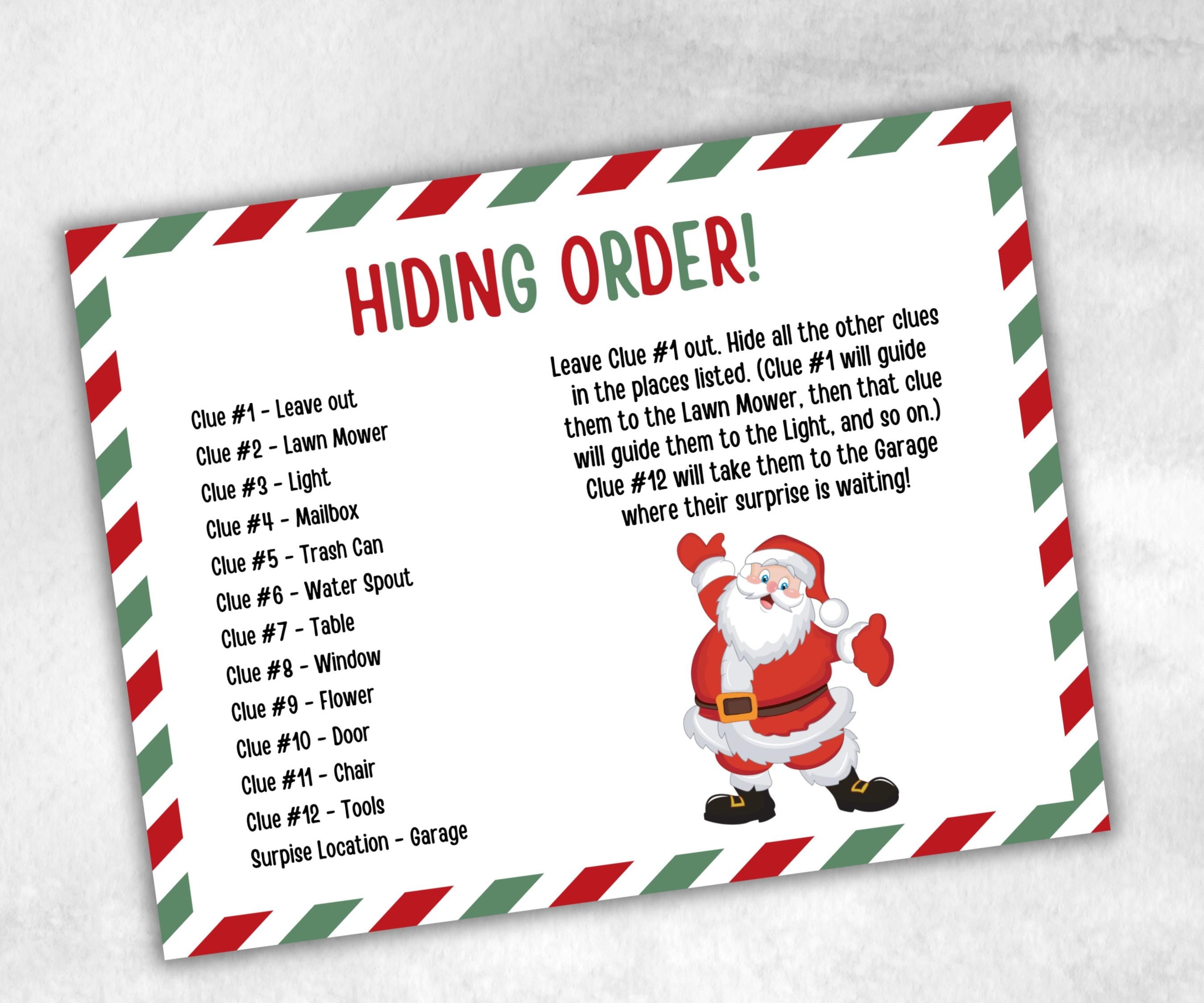 Kids Christmas Outdoor Treasure Hunt, Treasure Scavenger Clues, Xmas Printable Activity, Christian Holiday Game, Holiday Kids Game fun ideas-Christmas -TheHustlingCatLady-Party Games