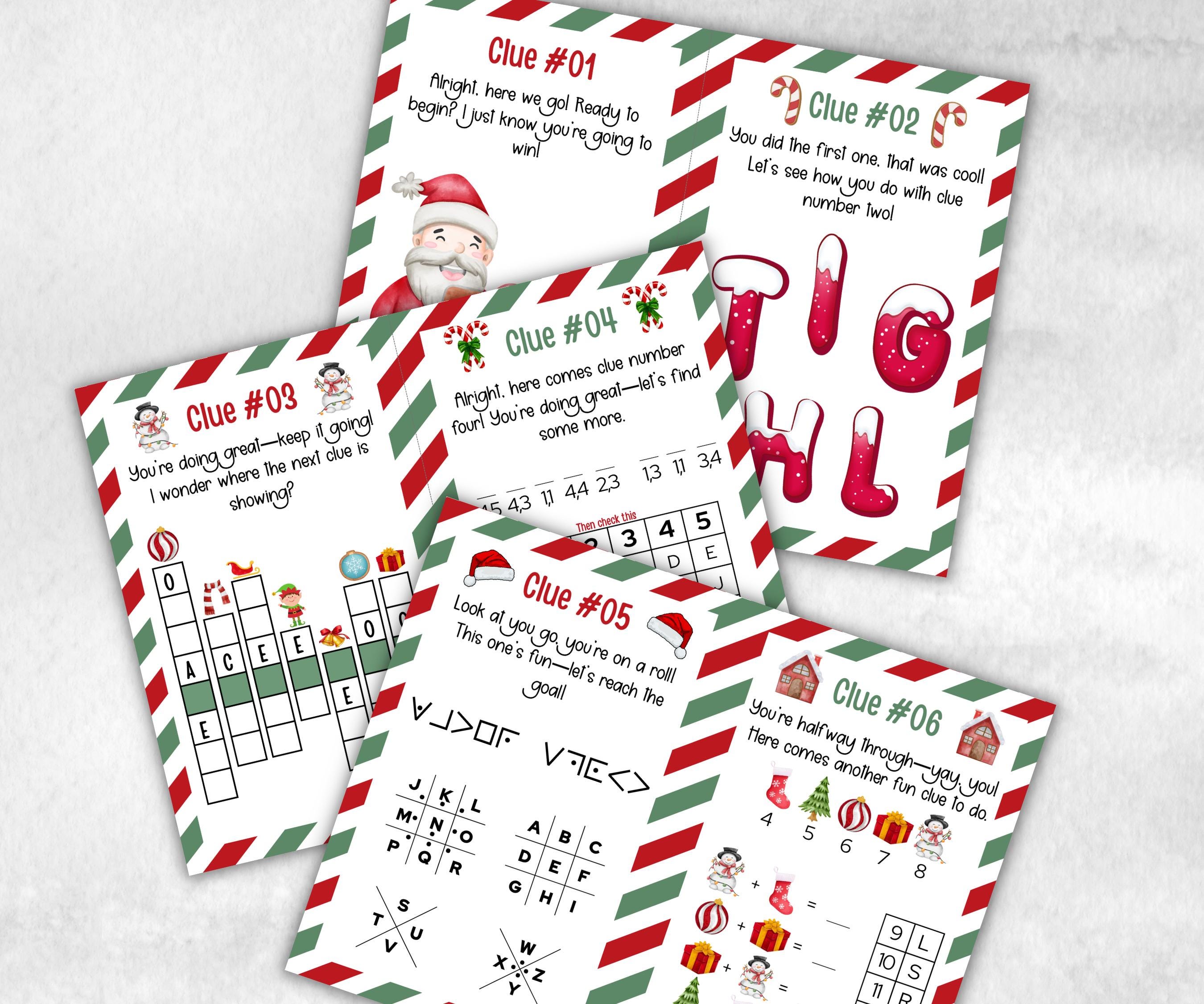 Kids Christmas Outdoor Treasure Hunt, Treasure Scavenger Clues, Xmas Printable Activity, Christian Holiday Game, Holiday Kids Game fun ideas-Christmas -TheHustlingCatLady-Party Games
