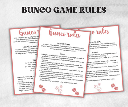Happy Birthday Bunco, Birthday Party ideas, Printable Party Favors, Score Sheet, Ghost player, Tally Sheets, Birthday Gift, Family reunion- -TheHustlingCatLady-Party Games
