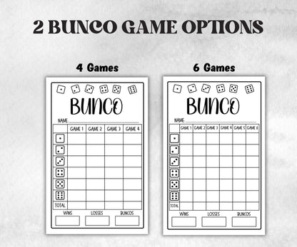 White and Black Bunco, Birthday Party ideas, Printable Party Favors, Score Sheet, Ghost player, Tally Sheets, Birthday Gift, Family reunion- -TheHustlingCatLady-Party Games