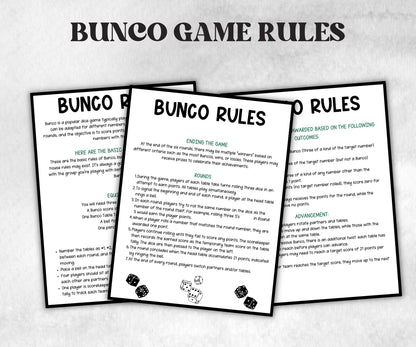 White and Black Bunco, Birthday Party ideas, Printable Party Favors, Score Sheet, Ghost player, Tally Sheets, Birthday Gift, Family reunion- -TheHustlingCatLady-Party Games