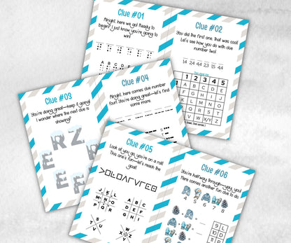 Wintertime Indoor Treasure Hunt, Winter Printable game, Holiday Party scavenger activity, For Kids teens, Icebreaker hunt, Teen Winter clue-Christmas -TheHustlingCatLady-Party Games