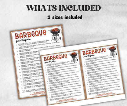 Backyard Barbeque Pass the Prize, wiener sausagefest, grilling activity, national hotdog day Mix and Mingle party, interactive gift exchange-Holidays -TheHustlingCatLady-Party Games