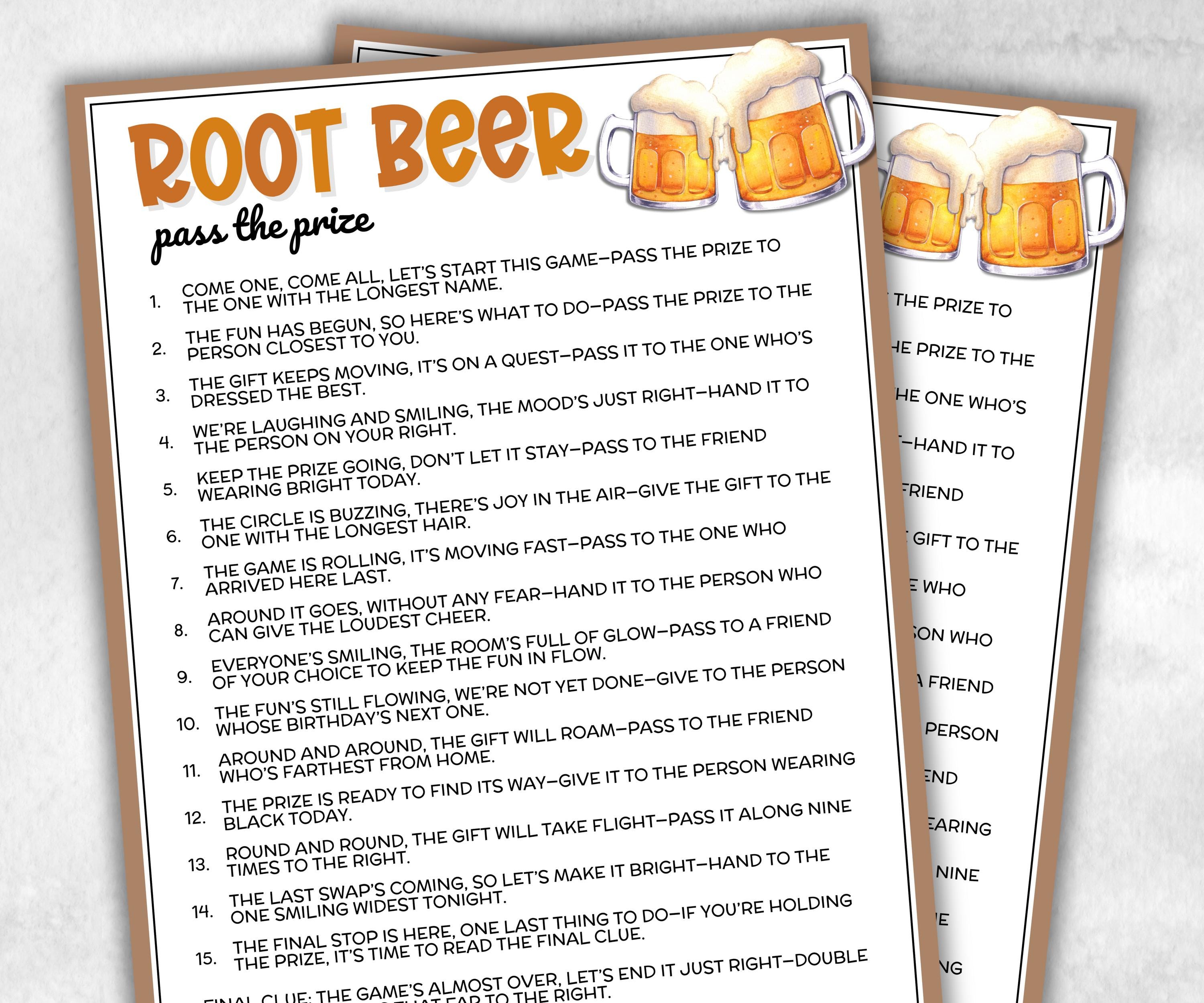 Root Beer Float Pass The Prize, Summer Birthday Party, Fun For Kids, Social BBQ Backyard ice cream party, interactive fun gift exchange game-Holidays -TheHustlingCatLady-Party Games