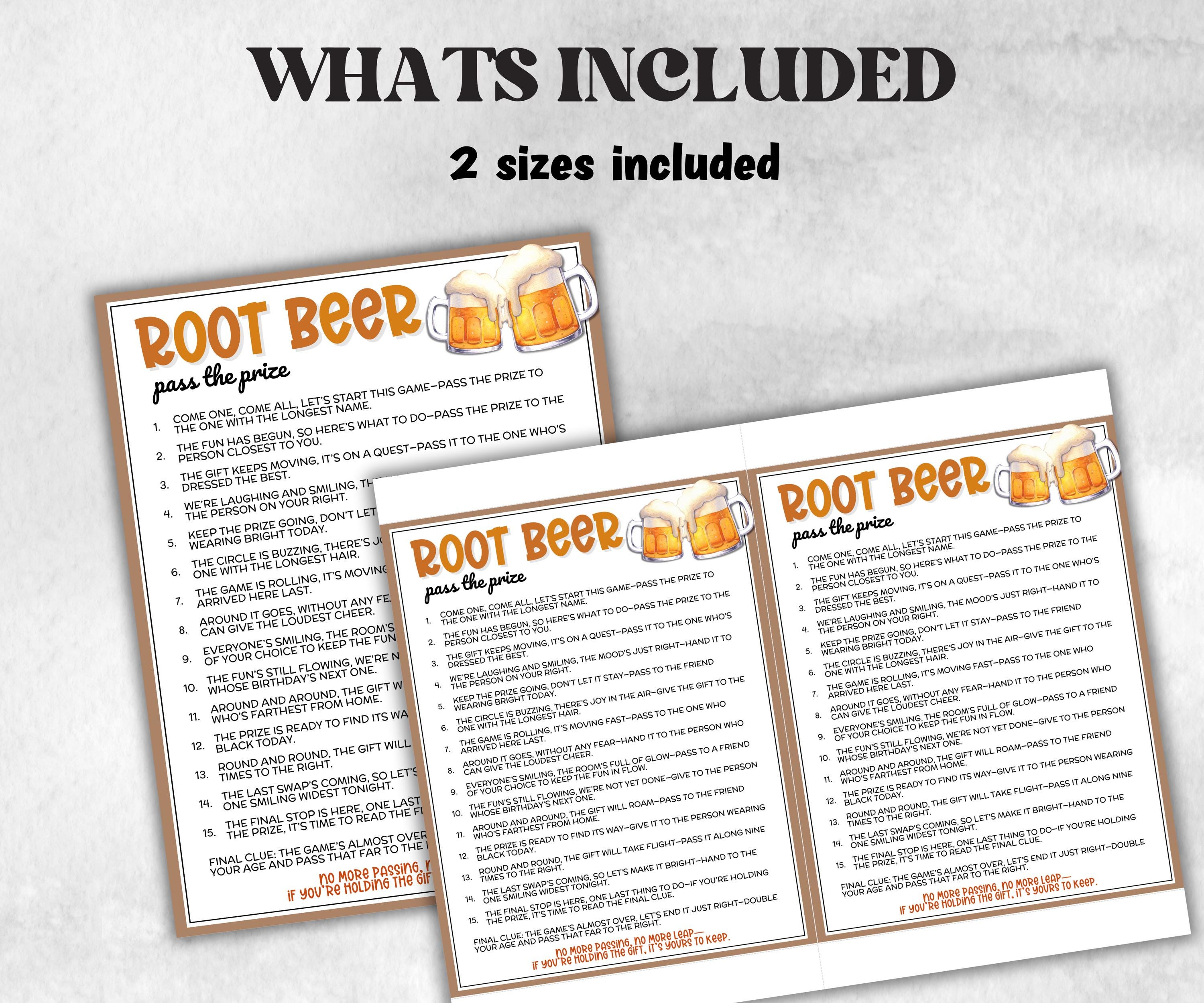 Root Beer Float Pass The Prize, Summer Birthday Party, Fun For Kids, Social BBQ Backyard ice cream party, interactive fun gift exchange game-Holidays -TheHustlingCatLady-Party Games