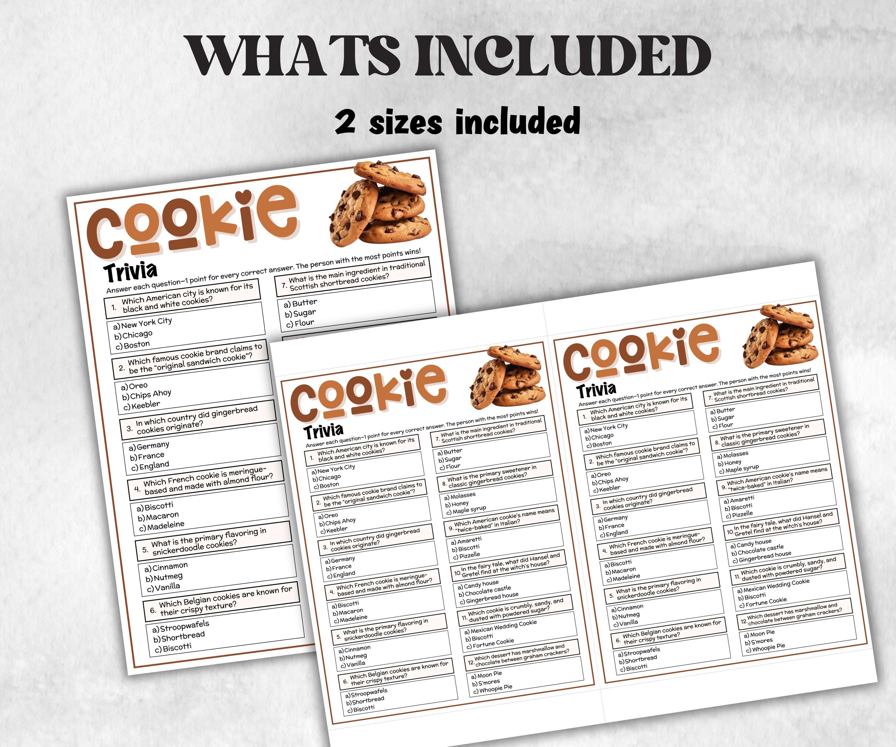 Printable Cookie Game Bundle, Pass the Prize, Friendsmas Cookie Valentine Party Game, Cookie Trivia, Cookie Matchup Game, Church xmas game,-Christmas -TheHustlingCatLady-Party Games