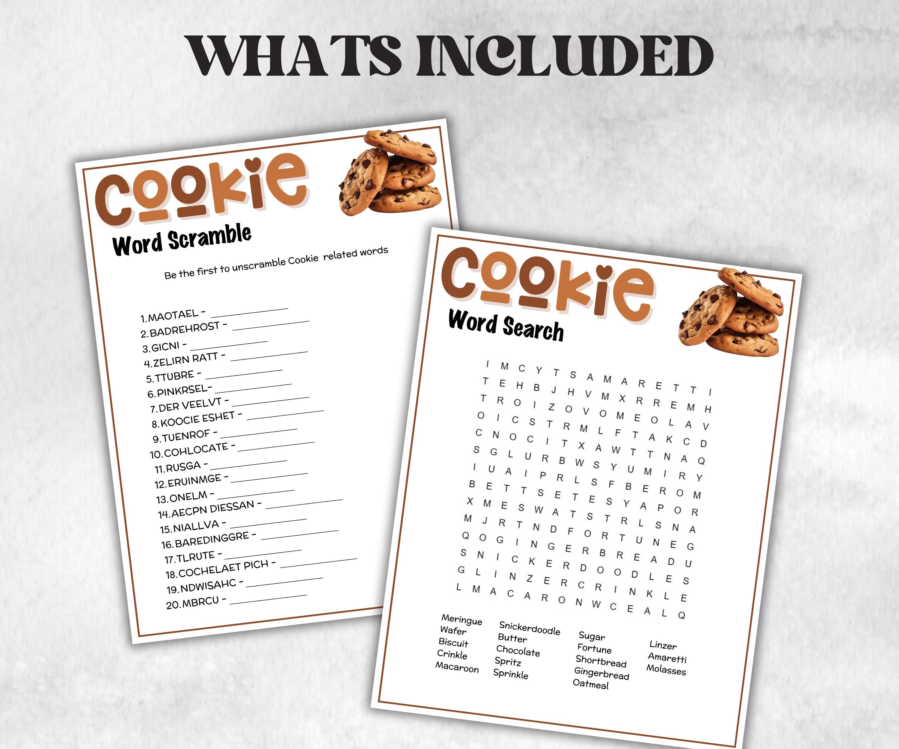 Printable Cookie Game Bundle, Pass the Prize, Friendsmas Cookie Valentine Party Game, Cookie Trivia, Cookie Matchup Game, Church xmas game,-Christmas -TheHustlingCatLady-Party Games
