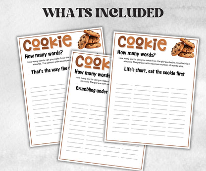 Printable Cookie Game Bundle, Pass the Prize, Friendsmas Cookie Valentine Party Game, Cookie Trivia, Cookie Matchup Game, Church xmas game,-Christmas -TheHustlingCatLady-Party Games
