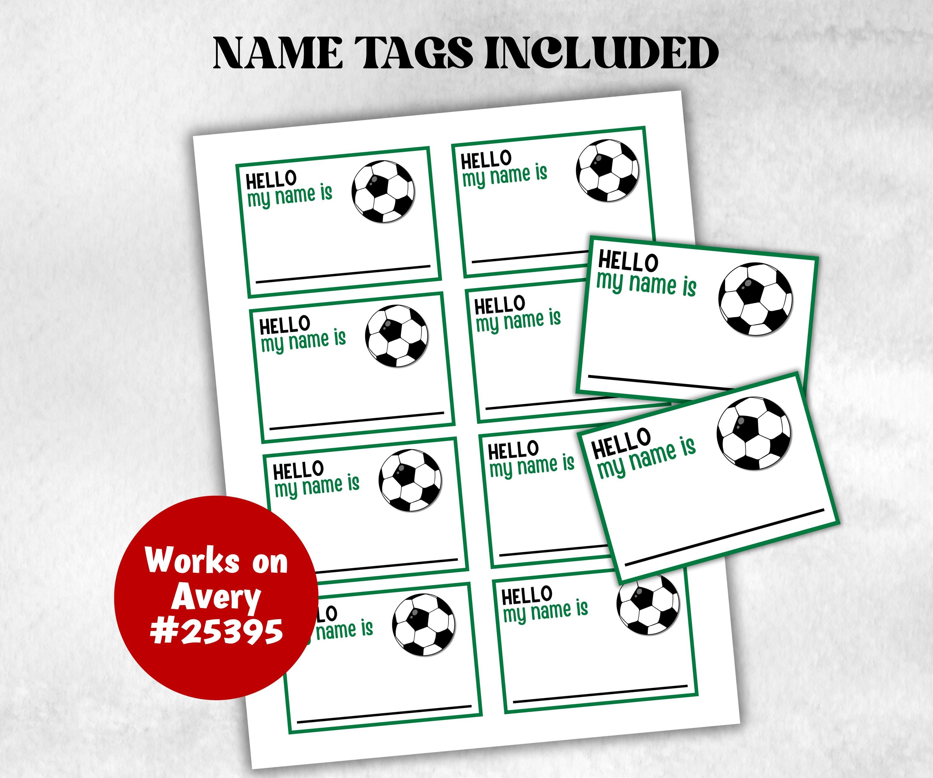 What is your Soccer name printable game, daycare name, Name board sign, party decoration, Name tag, birthday nicknames, soccer name game fun-Holidays -TheHustlingCatLady-Stickers, Labels & Tags