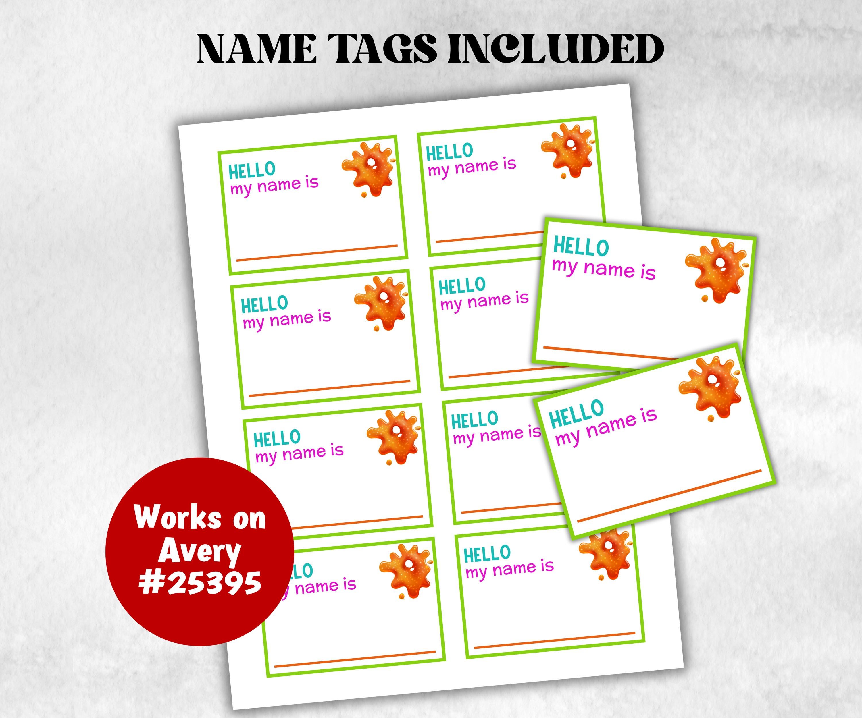 What is your Slime name printable game, office party, daycare name, Name board sign, party decoration, Name tag, birthday nickname, summer-Holidays -TheHustlingCatLady-Party Games