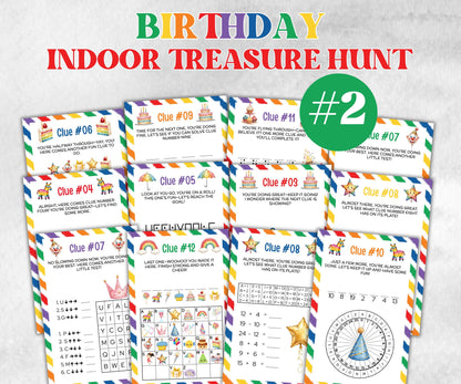 Teen birthday Indoor Treasure Hunt, group celebration activity, Preteens Puzzles, indoor scavenger hunt game, girl boy birthday party, Quiz-Holidays -TheHustlingCatLady-Party Games