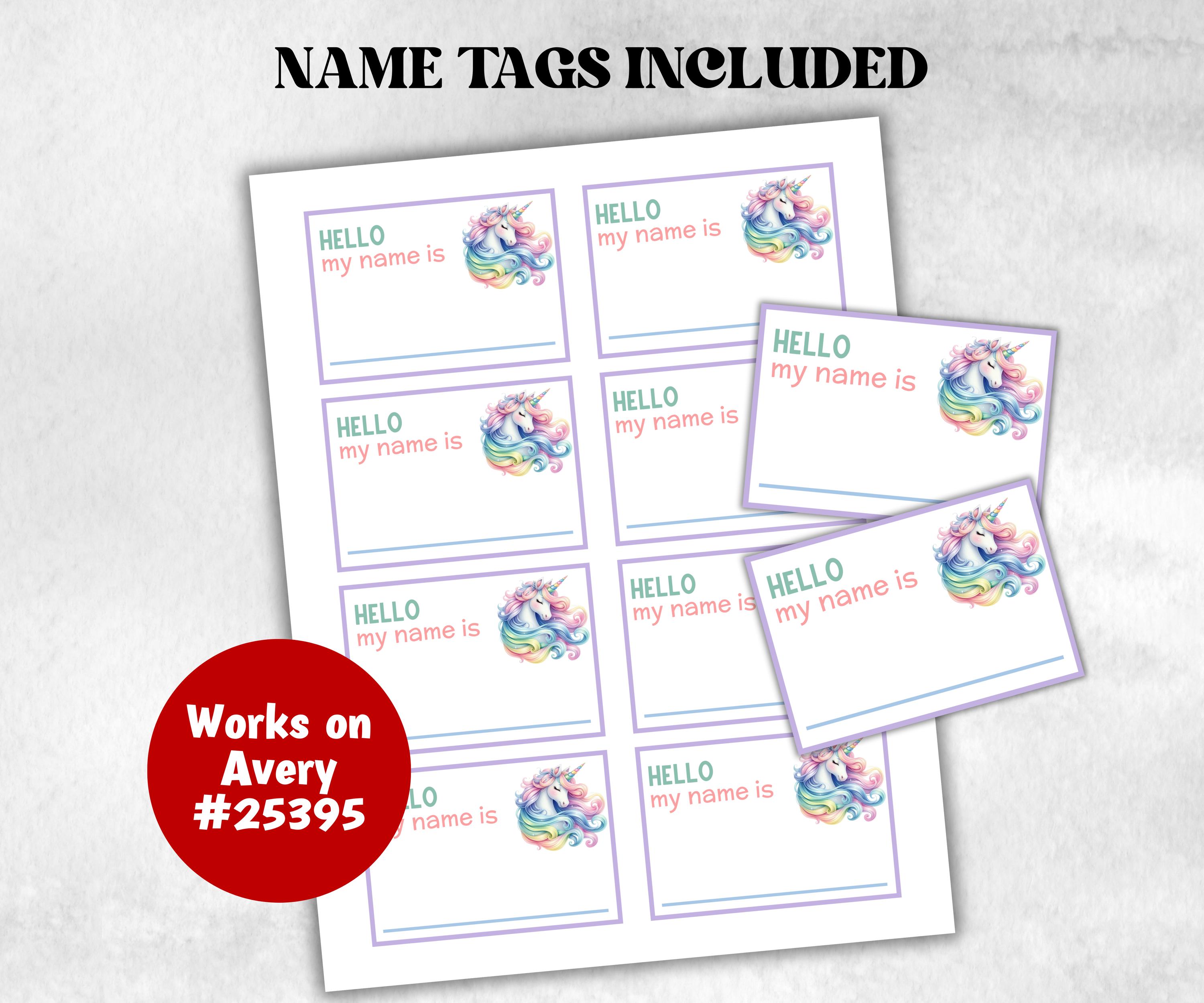 What is your Unicorn name printable game, office party, daycare Name board sign, party decoration, Name tag, birthday nickname, summer game-Holidays -TheHustlingCatLady-Party Games