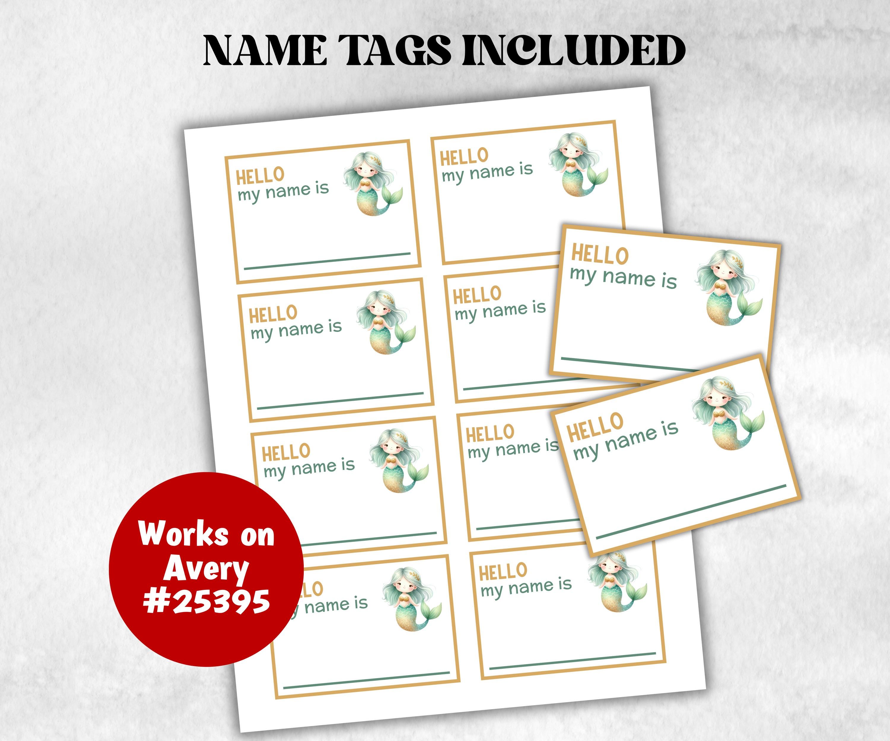 What is your Mermaid name printable game, office party, daycare Name board sign, party decoration, Name tag, birthday nickname, summer beach-Holidays -TheHustlingCatLady-Party Games
