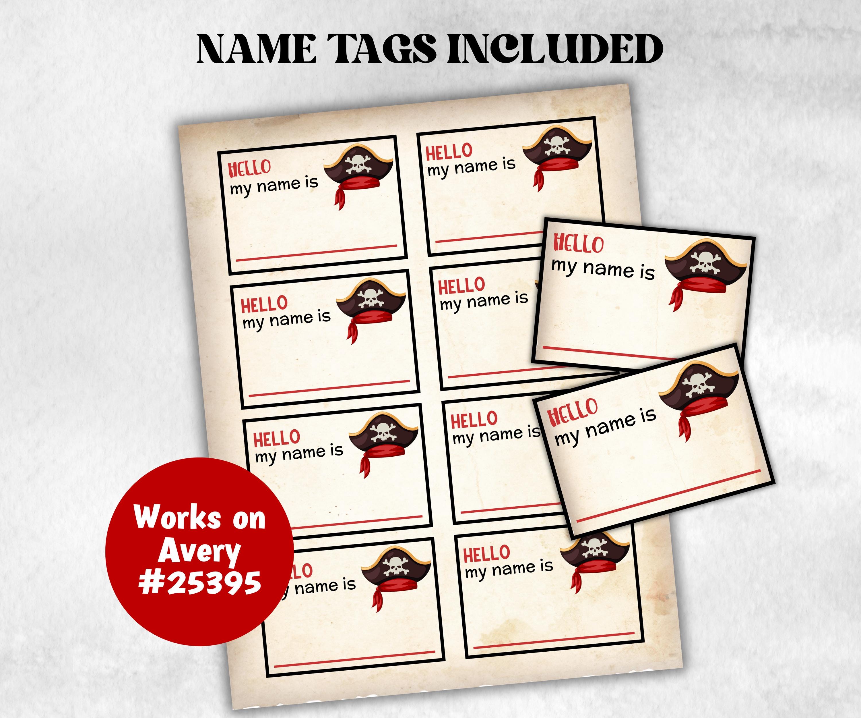 What is your Pirate name, office party, daycare Name board sign, party decoration, Name tag, birthday nickname, summer Spring Pirate game-Holidays -TheHustlingCatLady-Party Games