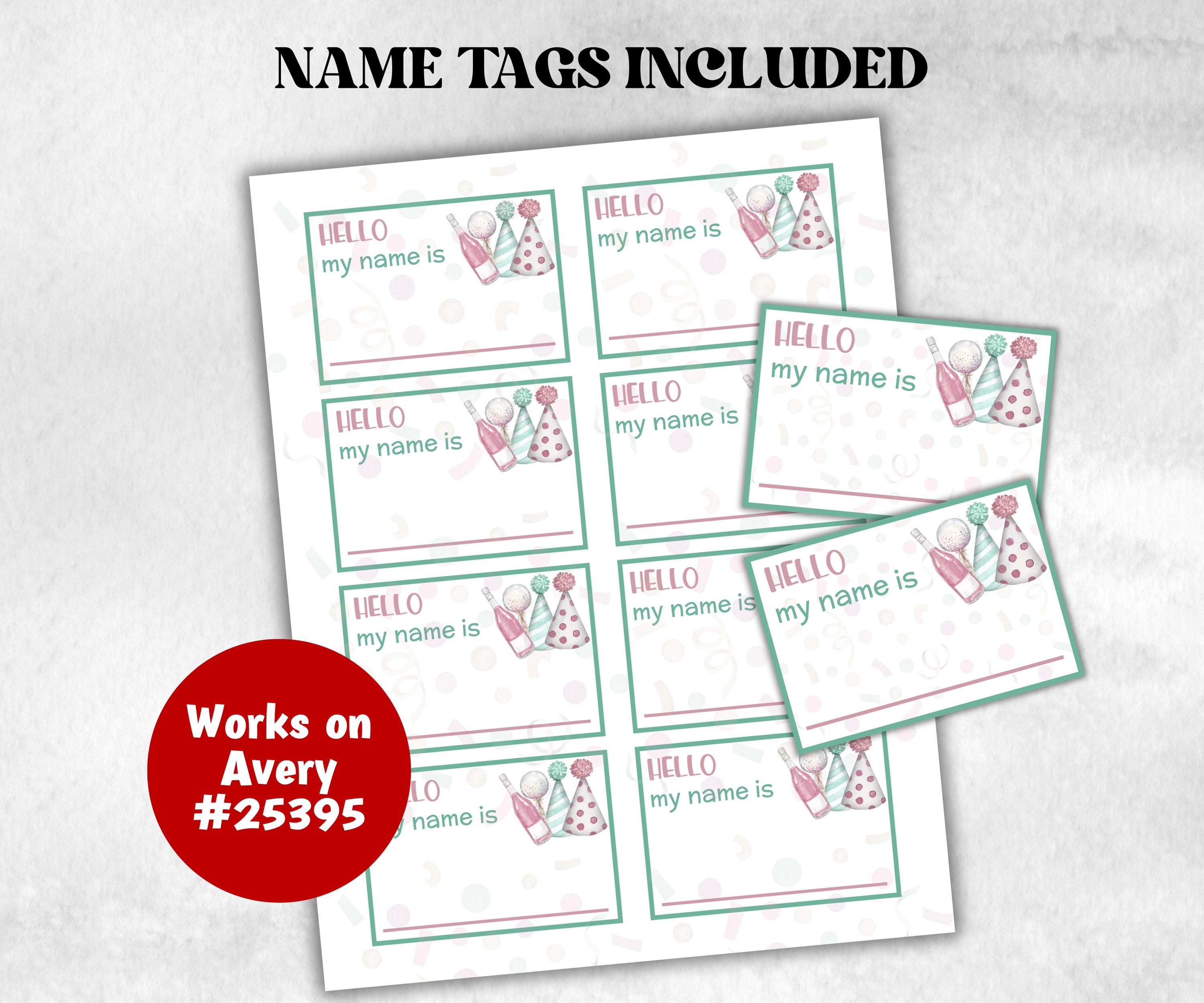 What is your Party name game, office party, daycare Name board sign, party decoration, Name tag, birthday nickname, Birthday New Year Party-Holidays -TheHustlingCatLady-Party Games