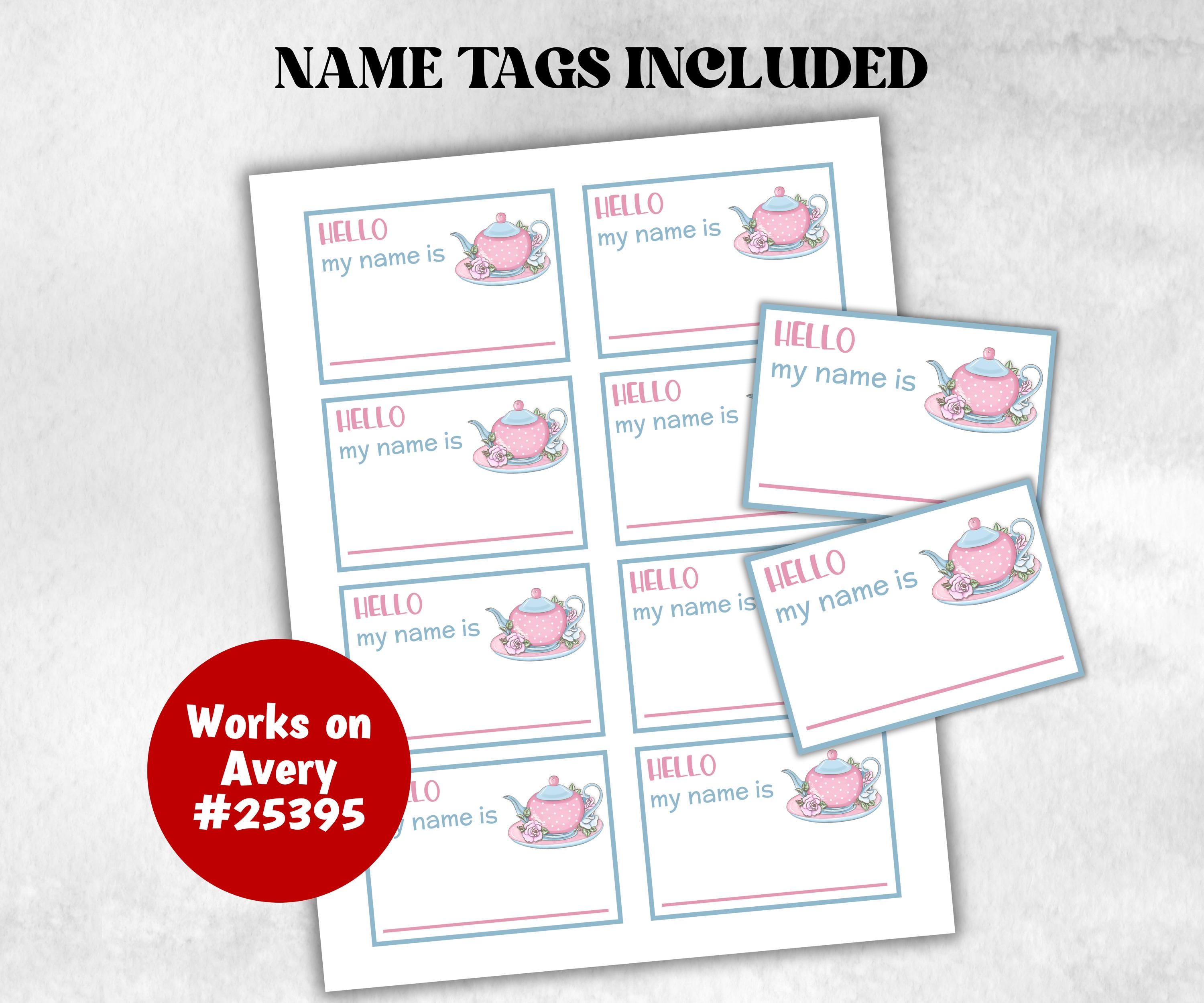 What is your Tea Party name game, office party, daycare Name board sign, party decoration, Name tag, birthday nickname, Summer Spring Game-Holidays -TheHustlingCatLady-Party Games