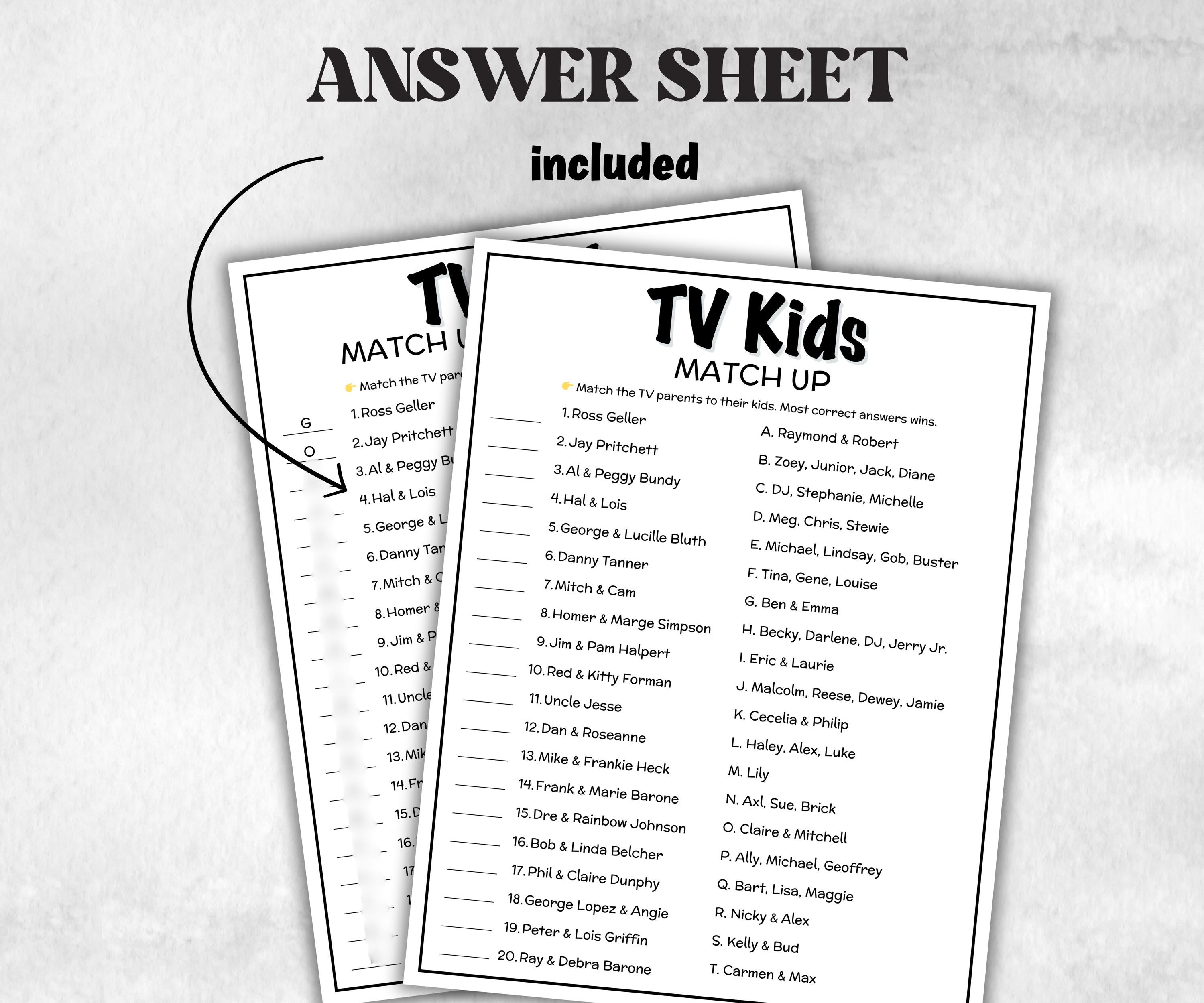 TV Sitcom Kids trivia party, Trivia Quiz, family activity, Friendsgiving, xmas family reunion, tv show theme trivia, 80s 90s black sitcom-Holidays -TheHustlingCatLady-Party Games