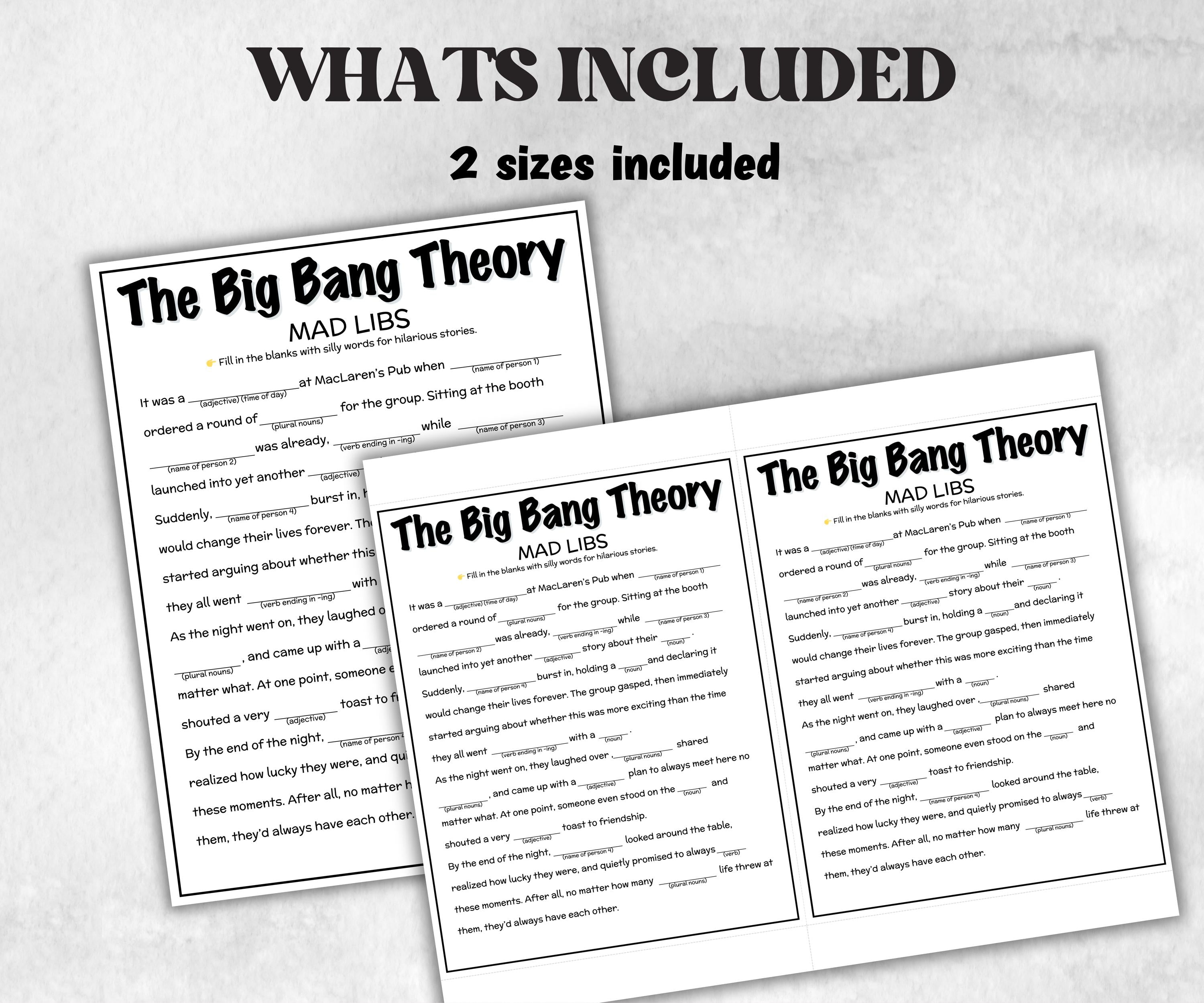 TV Sitcom Madlibs, Friends trivia party Game, Sitcom Trivia Quiz, Senior Game night, family activity, Friendsgiving, tv show theme, Madlibs-Holidays -TheHustlingCatLady-Party Games