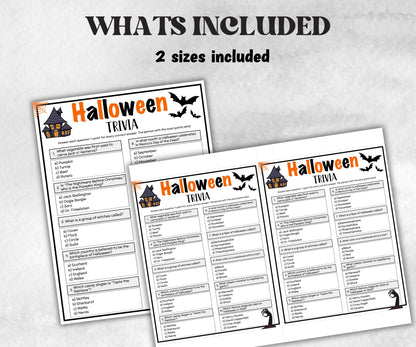 Halloween Trivia, Spooky Theme Birthday, Seniors Trivia Night, Sunday School, Women Ministry, family reunion, Ghost game, first birthday-Holidays -TheHustlingCatLady-Party Games