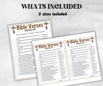 Printable Bible Verses Match up for kid, Old Testament Activity, Classroom Riddles, Church Fundraiser, Adult Teen church Icebreaker-Office Supplies -TheHustlingCatLady-Party Games