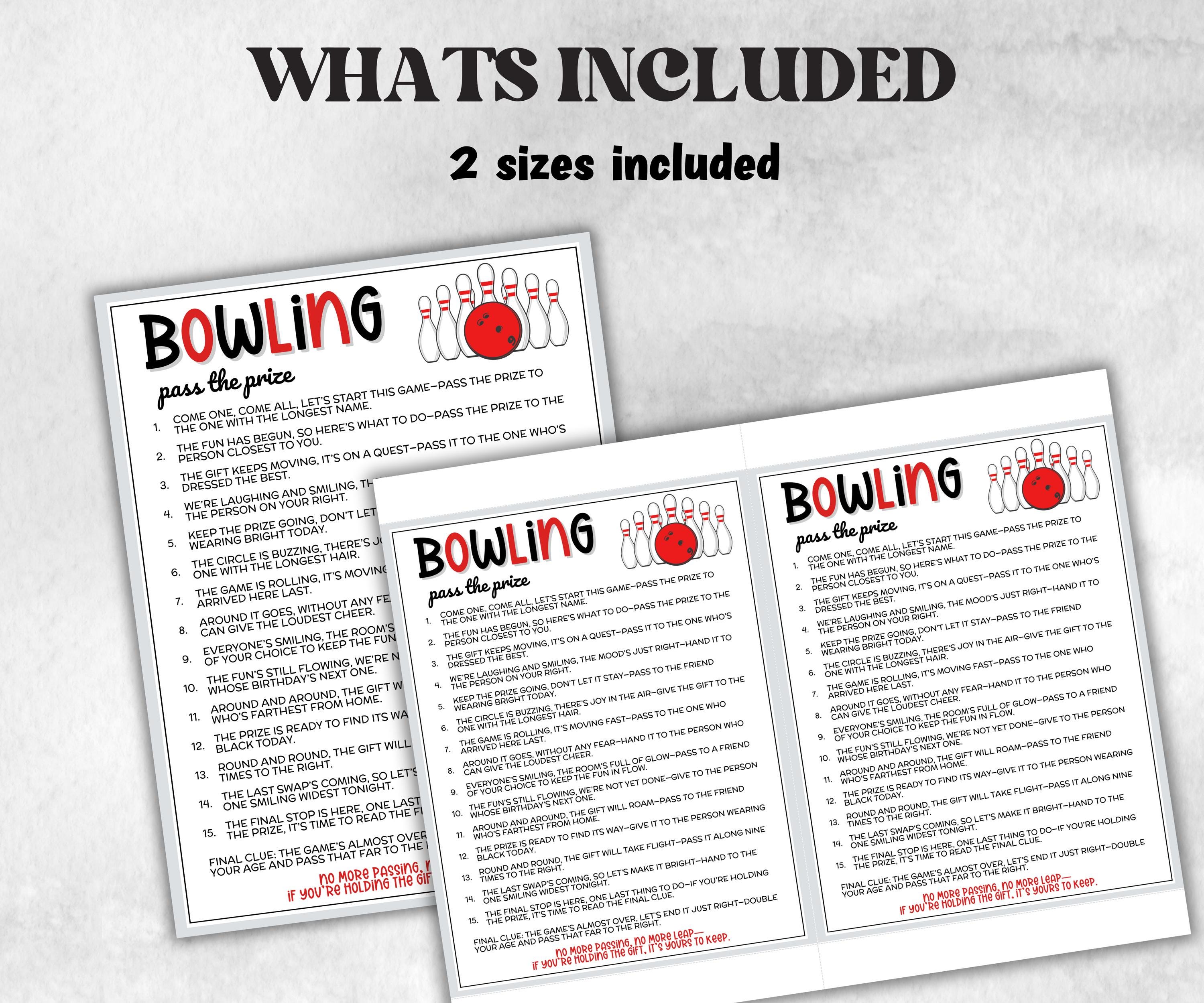 Bowling Pass The Prize, Olympics Viewing, Party Game For Bowl Meetup, Gathering Fun, interactive fun gift exchange, mingle conversation game-Holidays -TheHustlingCatLady-Party Games