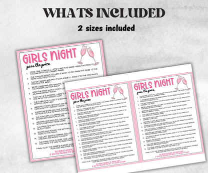 Girls Night Pass The Prize, Left To Right Game, Girl Friends, Ladies Night, Luncheon Brunch Tea interactive gift exchange, conversation game-Holidays -TheHustlingCatLady-Party Games