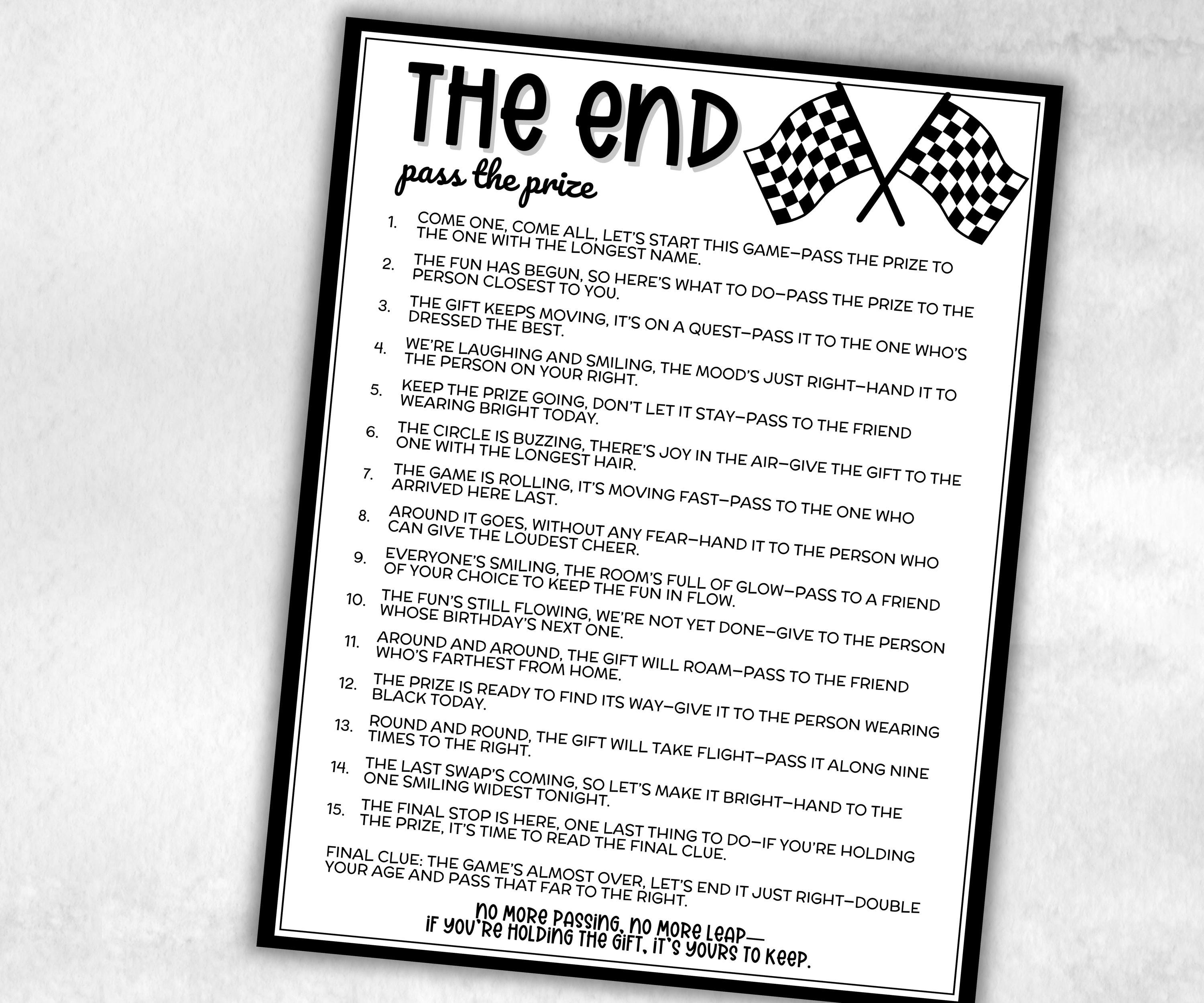 End Of Year Pass the Prize, Last Day Of School,Classroom Party, Summer Break, Teacher Student, interactive gift exchange, conversation game-Holidays -TheHustlingCatLady-Party Games