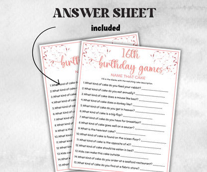 Sweet 16 Birthday Game Bundle, Pink Sweet Sixteen Birthday, 16th Birthday Party Game, Born in 2009 Game Bundle, Printable Teen Activities-Holidays -TheHustlingCatLady-Party Games
