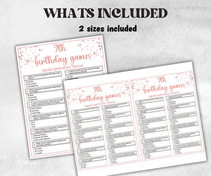 9th Birthday Game Bundle, Pink ninth Birthday, 9th Birthday Party, Born in 2016, large group Game Bundle, Printable Teen group game, church-Holidays -TheHustlingCatLady-Party Games